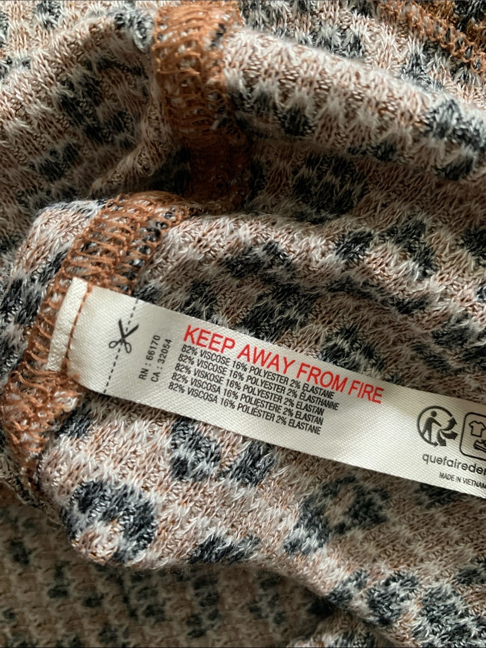 FREE PEOPLE Going Places Printed Cardi NWT Leopard - Picture 6 of 8